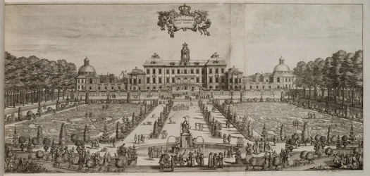 Paleis en tuin Drottningholm vanuit het zuiden