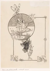 Bandontwerp voor: Knappert, Emilie C., Kijkjes in de plantenwereld, 1893