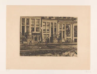Gezicht op Oude Waal in Amsterdam