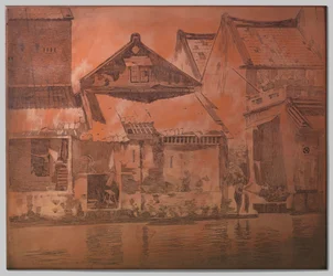 Batavia, huizen aan de kali