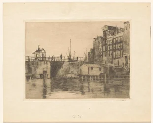 Gezicht op de Kraansluis in Amsterdam
