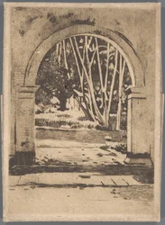 Poort van Hotel Bellevue, Buitenzorg