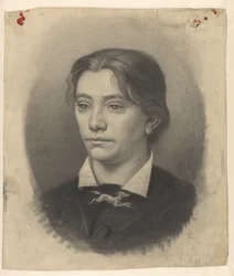 Portret van een jonge, onbekende vrouw