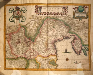 Kaart van het gebied onder Venetiaanse heerschappij, uit Regionum Italiae