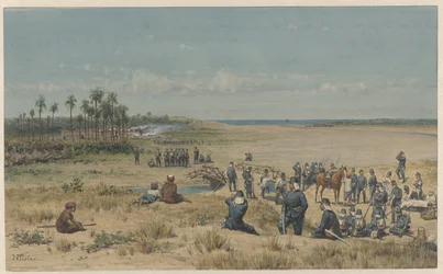 De verovering van Toemoelit tijdens de expeditie van Samalangan, 26 augustus 1877