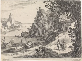 Landschap met de verdrijving van Hagar en Ismaël