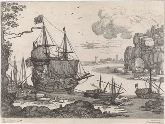 Schepen in een haven