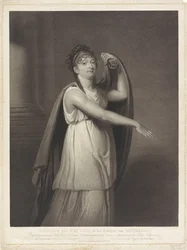 Portret van Johanna Cornelia Ziesenis-Wattier (title on object)
