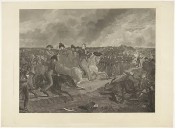Prins van Oranje in de slag bij Quatre-Bras, 1815