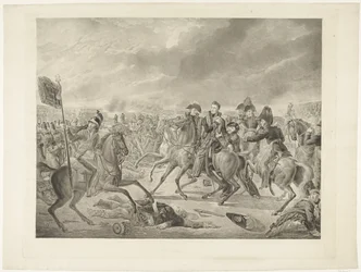 Prins van Oranje in de slag bij Waterloo, 1815