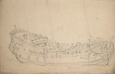 Portret van een Engelse vijfde rang, c.1675