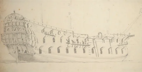 Portret van een Engelse vierde rang, ca. 1685