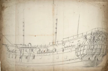 Portret van een Engelse tweedekker