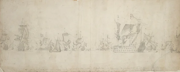 Nederlandse vloot na de krijgsraad, 8-18 augustus 1665