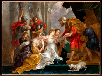 Esther Presenteert zich aan het Paleis