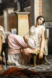 Odysseus herkend door zijn verpleegster bij zijn terugkeer uit Troje