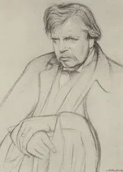 G K Chesterton (litho)
