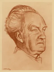 Portret van Gerhart Hauptmann