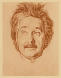 Portret van Professor Albert Einstein