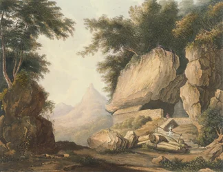 De Hermitage in Kurrungalle in Ceylon, naar een tekening van Kapitein Charles Auber van de Afdeling Generale Staf, gegraveerd door R.G. Reeve, gepubliceerd door Smith, Elder and Company