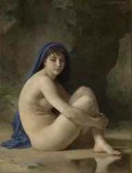 Zittend naakt, 1884