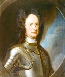 Portret van Kolonel Alexander Campbell van Finab (b.1669) 1715