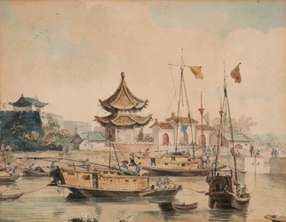 Chinese Scene (Tempel en Shinsan)