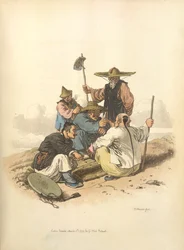Mannen die dobbelstenen spelen