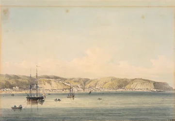 De stad Valparaiso aan de kust van Chili