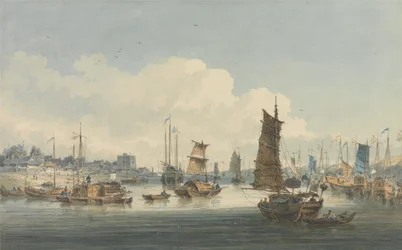 Uitzicht nabij de stad Tientsin