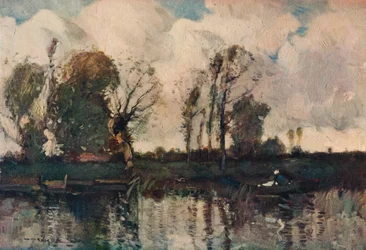 De oevers van de Loir, ca. 1900