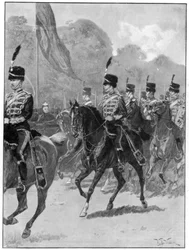 Beoordeling van de 1e Yeomanry Brigade door de koningin in Windsor Park, 1894