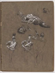 Studies voor het olieverfschilderij, De vlag: Albuhera, 16 mei 1811
