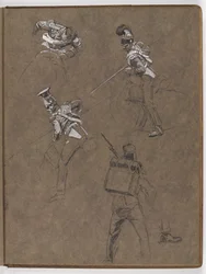 Studies voor het olieverfschilderij, De vlag: Albuhera, 16 mei 1811