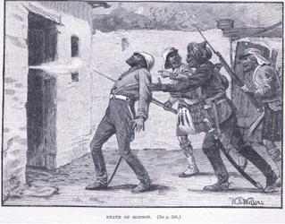 De dood van Hodson 1858 AD