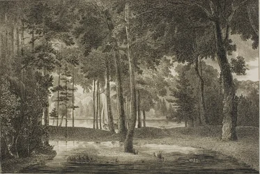 Uitzicht vanaf de Elysische prieel