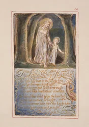 P.125-1950.pt14 De Kleine Jongen Gevonden: plaat 14 uit Songs of Innocence and of Experience (kopie AA) c.1815-26