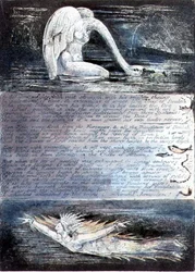 Plaat II, Jeruzalem, ca. 1804-20. De dochters van Albion vertegenwoordigd door zwaanachtige en visachtige wezens