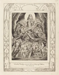 Satan voor de troon van God