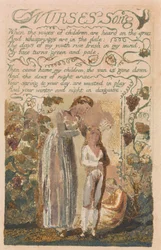 Songs of Innocence and of Experience, Plaat 37, "Nurses Song" (Bentley 38)