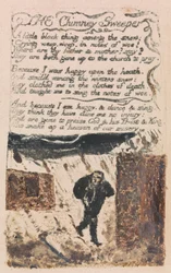 Songs of Innocence and of Experience, Plaat 45, "De schoorsteenveger" (Bentley 37)