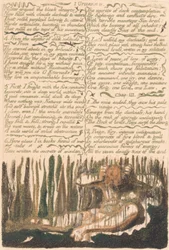 Het Eerste Boek van Urizen, Plaat 4, Verzamelen rond de Bleke Woestijnen... (Bentley 4)