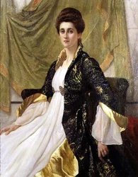 Portret van Mevrouw Ernest Moon, geboren Emma de Villiers Lamb, c.1888