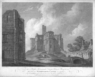 Kasteel Warkworth, c1784