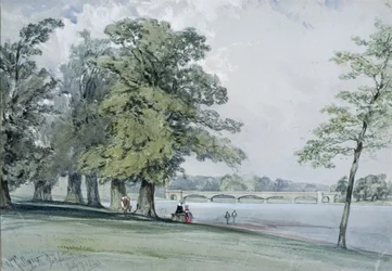 Zicht op de Serpentine, Hyde Park