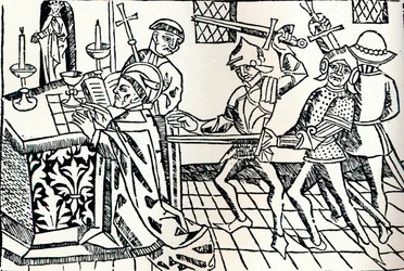 Martelaarschap van St. Thomas van Canterbury, ca. 1484