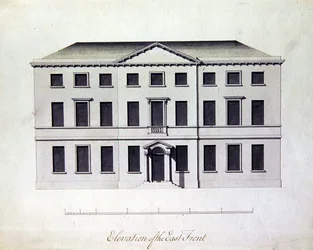 Ontwerp voor Enville Hall in Staffordshire, c.1770