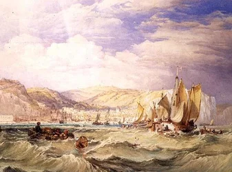 Vissersboten bij Hastings