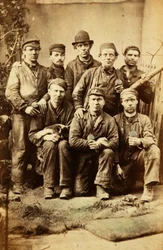 Arbeiders van de Tredegar Iron Works, Wales