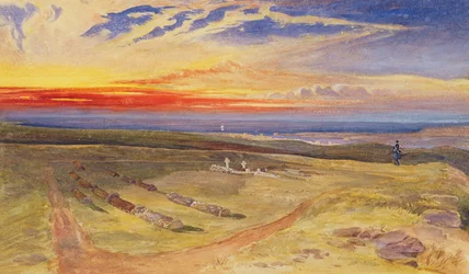 Graven van de officieren in het fort op Cathcart Hill, 1854